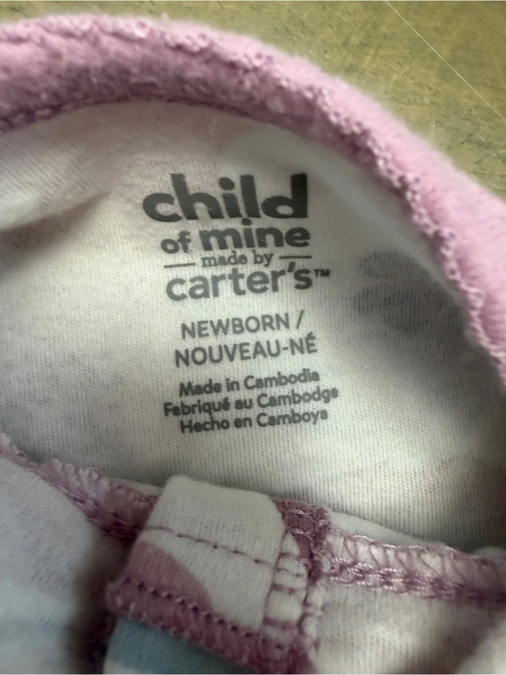 Carter's Newborn Girls 3-Pack Footed Snap Sleepers Cotton Knit Floral Newborn